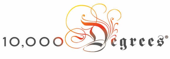 10,000 Degrees Logo